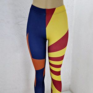 HIKING ADDICTS Tights Fitted Leggings Printed ARIZONA FLAG Pants Made in USA Sz